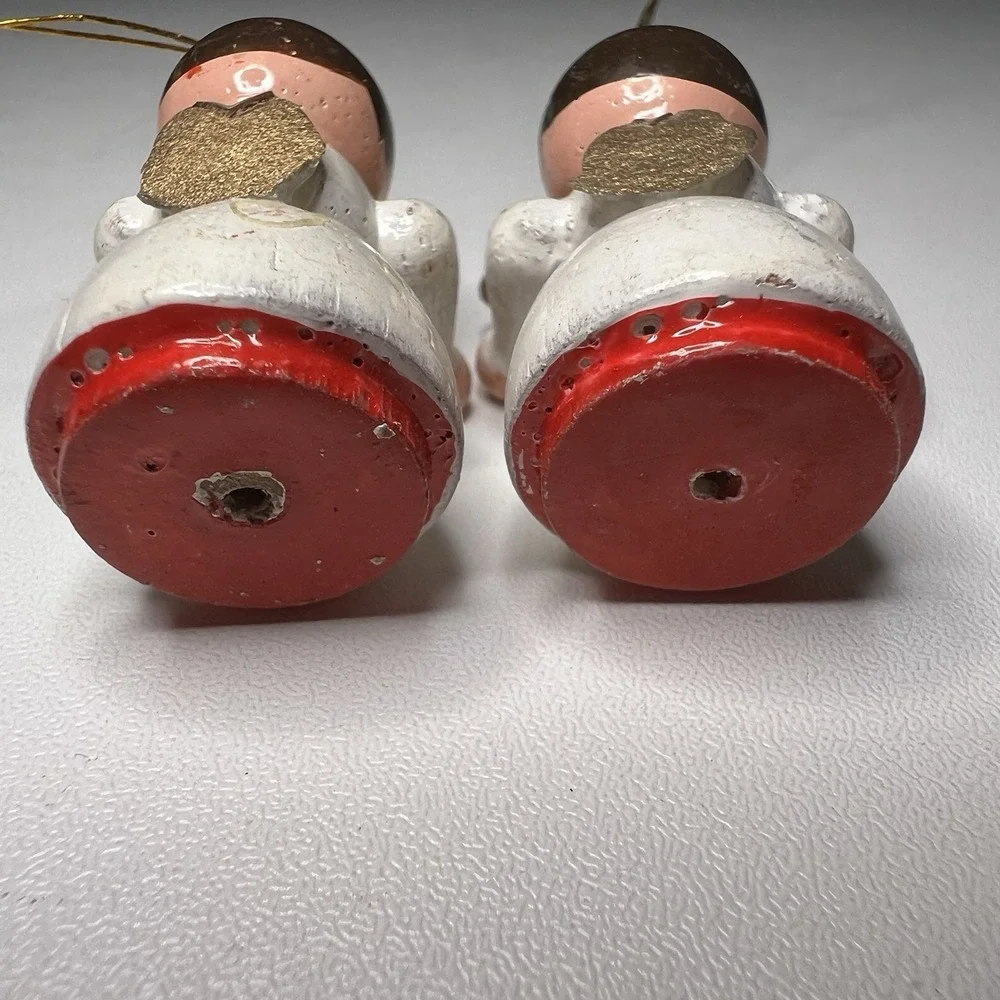 Vintage Wooden Angels Christmas Ornaments Without‎ Wings